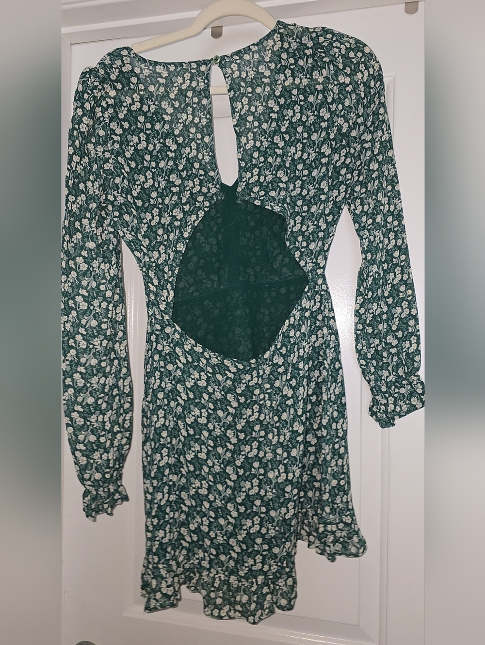 Reformation Mini Dress Floral Open Back Size 2 - Picture 5 of 6